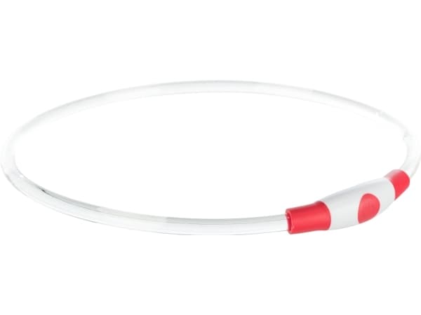 Trixie Flash light ring USB, S–M: 40 cm/ø 8 mm, rød