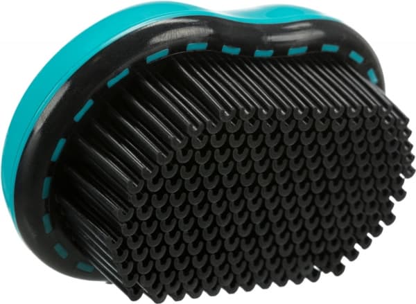 Trixie Upholstery and textile brush, TPR, 7 × 10 cm, sort/turkis