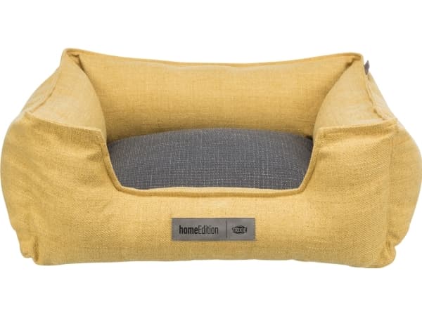 Trixie Talis bed, square, 100 × 70 cm, yellow/dark grey