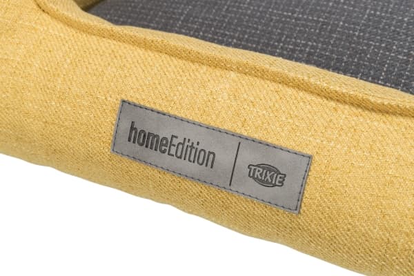 Trixie Talis bed, square, 100 × 70 cm, yellow/dark grey