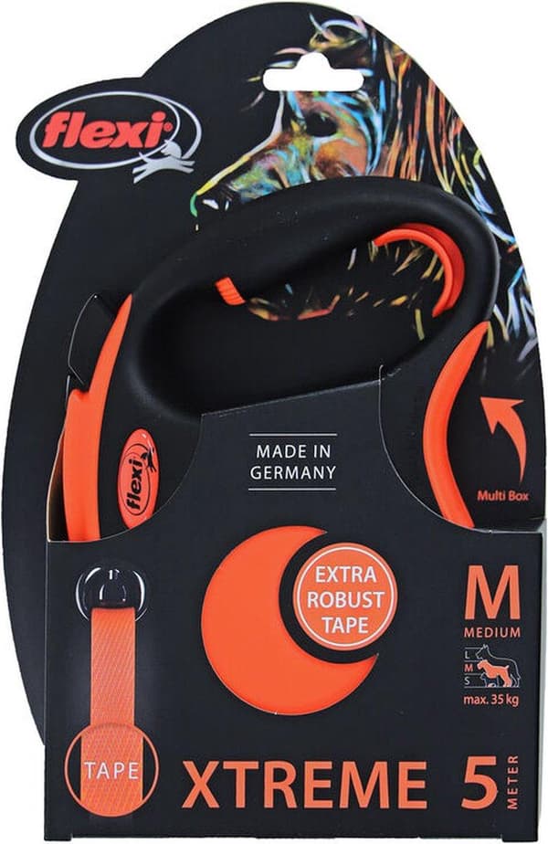FLEXI Xtreme M - Udtrækkelig hundesnor - 5 m