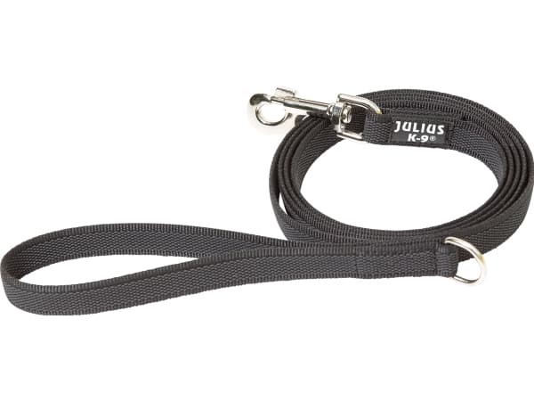 Julius-K9 K9 C&G line, sort/grå 20mm/1,8m m/håndt