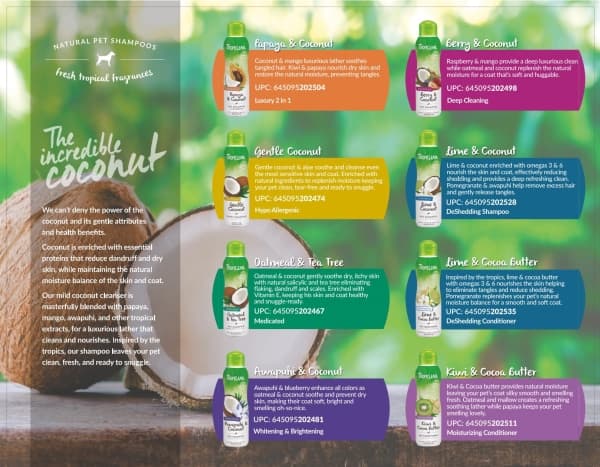 TROPICLEAN TROPICLEAN AWAPUHI & COCONUT SHAMPOO 355ml - VAT007669
