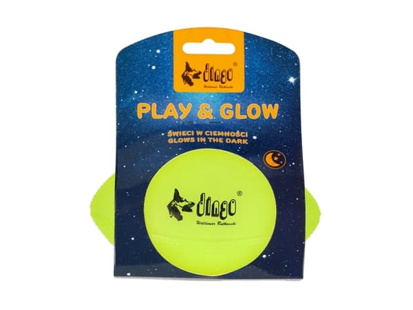 Dingo Dingo Hundeleke - Play & Glow ball 14x8cm