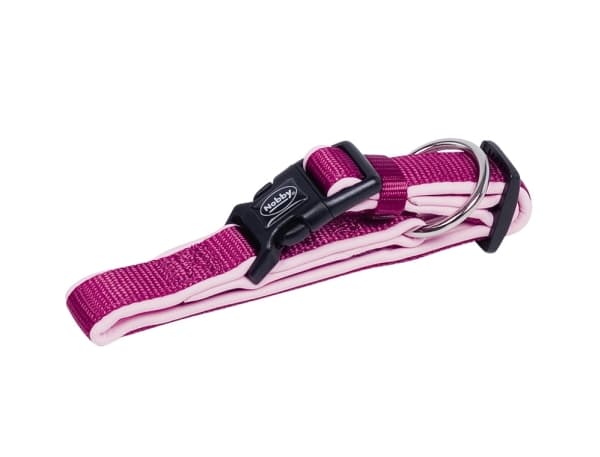 Nobby Classic Preno, Universal, Vanligt halsband, Rosa, Neopren, Nylon, Monokromatiskt, S-M