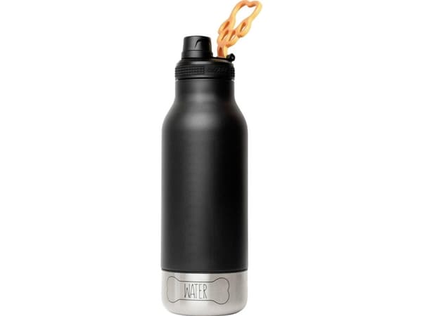 Asobu Buddy, Inomhus / utomhus, 1082 ml, Svart, Gummi, Silikon, Rostfritt stål, Matning, 124 mm