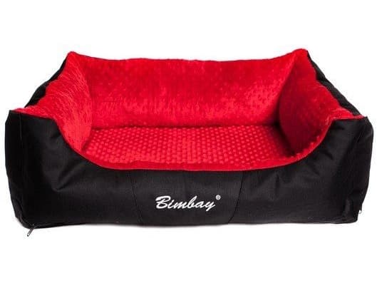 Bimbay Minky sohvanpäällinen r.3 - 100x80cm musta-punainen