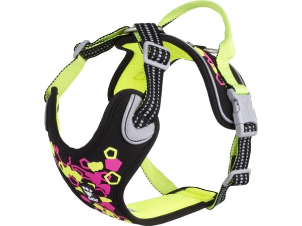Hurtta Weekend Warrior Neon sele licorice 45-60 cm