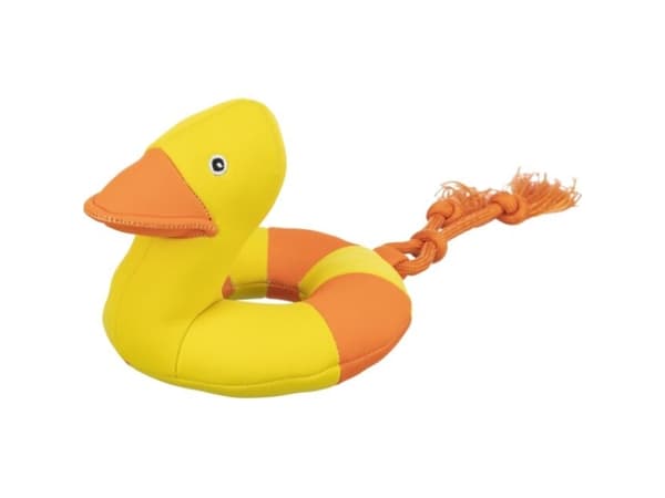 Trixie Aqua Toy duck on a rope, fabric, 20 cm/36 cm