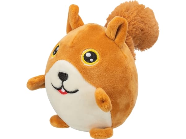 Trixie Squirrel, round, plush, 13 cm