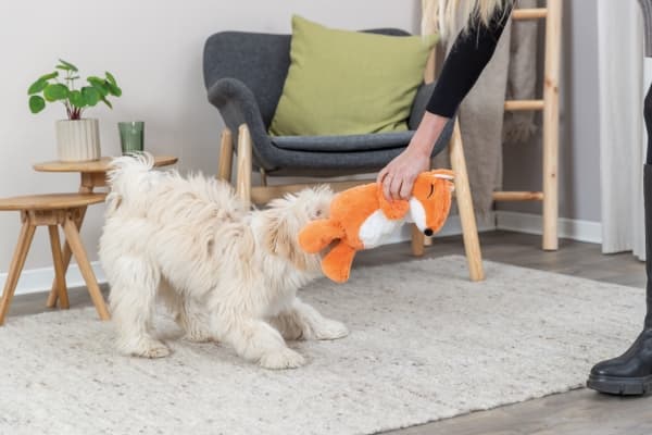 Trixie Fox, plush, recycled, 34 cm