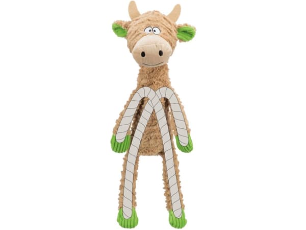 Trixie Cow, plush/rope, 50 cm