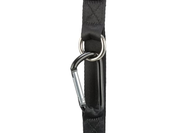 Trixie Universal belt strap, karabiner, XS–S: 30 cm/25 mm, black