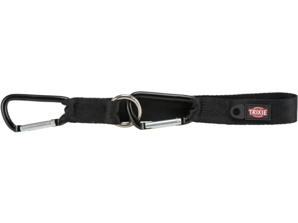 Trixie Universal belt strap, karabiner, XS–S: 30 cm/25 mm, black