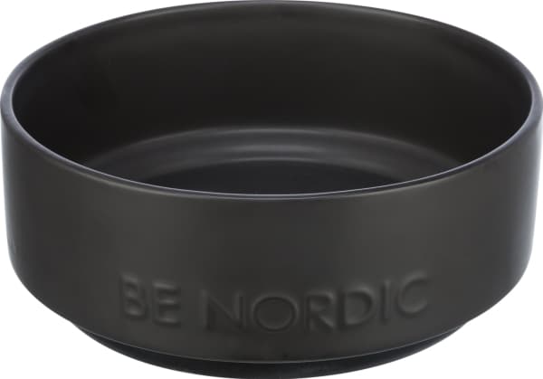 Trixie BE NORDIC bowl, ceramic/rubber, 1.2 l/ø 18 cm, black