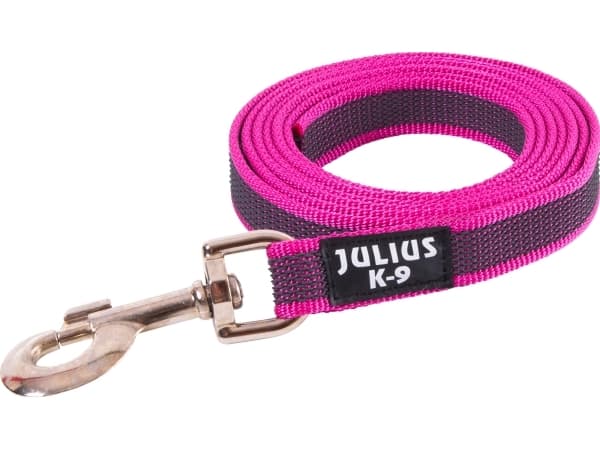 Julius-K9 K9 C&G line, pink/grå 20mm/2m u/håndt