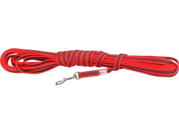 Julius-K9 K9 C&G line,rød/grå,14mm/10m,m/håndt,max 30kg