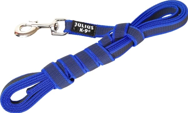 Julius-K9 K9 C&G line, blå/grå 20mm/3m m/håndt
