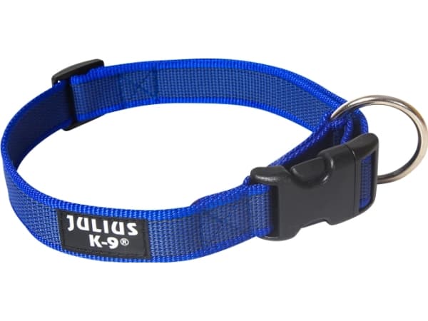 Julius-K9 K9 C&G Halsbånd, blå/grå, 25mm/39-65cm