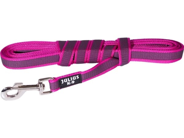 Julius-K9 K9 C&G line, pink/grå 20mm/3m u/håndt