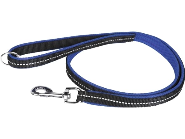 Julius-K9 K9 POWAIR line, 1,2 m, m. håndtag, stor karabinhage, blå