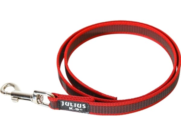 Julius-K9 K9 C&G line, rød/grå 20mm/1m u/håndt
