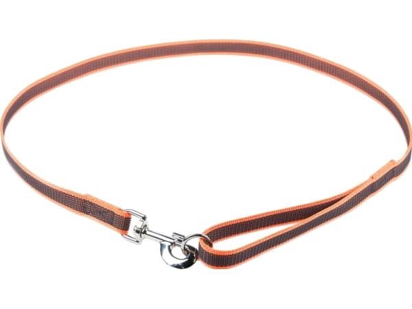 Julius-K9 K9 S. grip line, orange/grå 20mm/1,2m m/håndt+O-ring