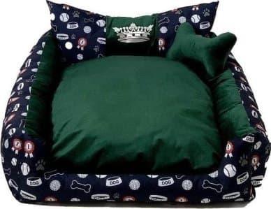 GoGift lair Crown grøn XXL 110 x 90 x 18 cm
