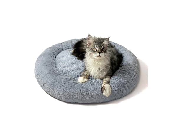 GO GIFT Shaggy grey XL - seng til kæledyr - 80 x 83 x 10 cm