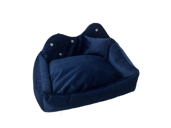 GO GIFT Prince navy blue XL - seng til kæledyr - 60 x 45 x 10 cm
