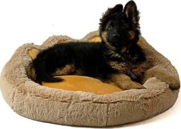GO GIFT Hunde- og katteseng XL - camel - 75x75 cm