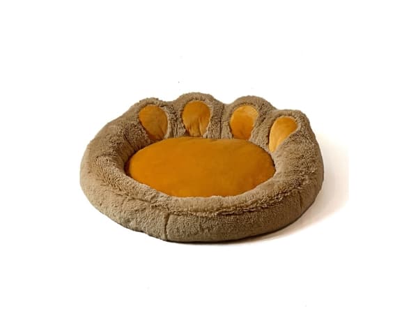 GO GIFT Hunde- og katteseng XL - camel - 75x75 cm