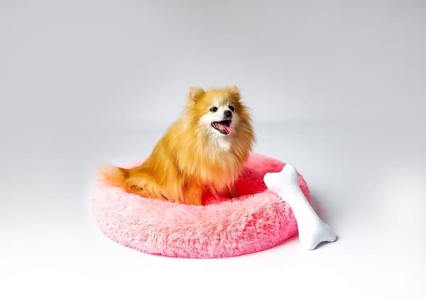 GO GIFT Shaggy pink XL - lemmikkieläinten sänky - 80 x 83 x 10 cm