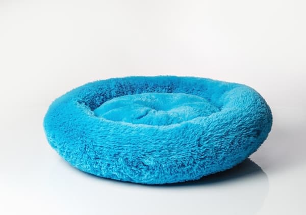 GO GIFT Shaggy sininen L - lemmikkieläinten sänky - 66 x 66 x 10 cm