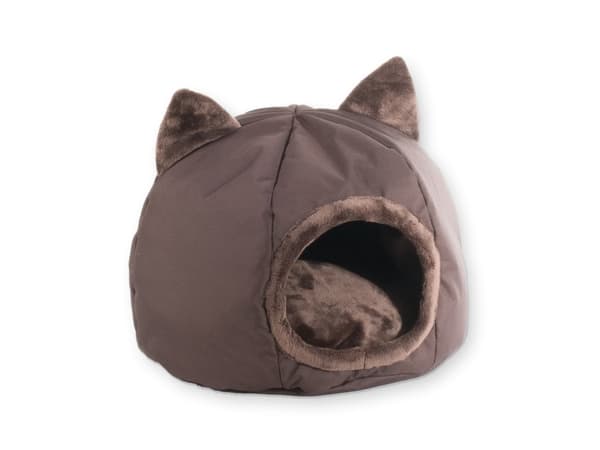 GO GIFT kennel kissansänky - ruskea - 40x40x34 cm