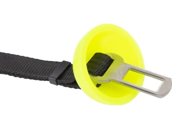 Julius-K9 K9 Adapter för säkerhetsbälte med gummiskydd 63 cm