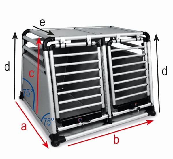 Topmast alumiini TravelBox Superior XL - kaasujousi ja lukko