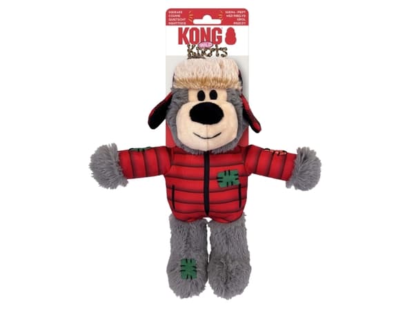 Kong Leksak Holiday Wild Knots Bear Mix M/l