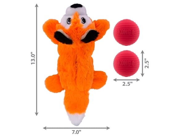 Kong Leksak Cozie Pocketz Fox 34cm