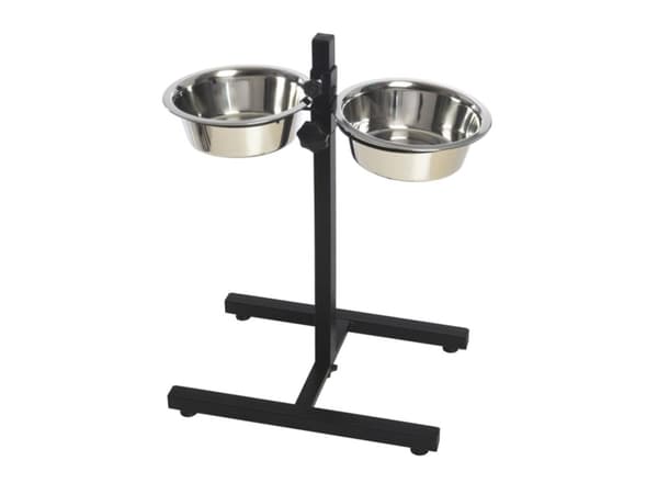 Sourcing DOUBL BOWL MET ADJUST STAND HOPPY 2X2.8L