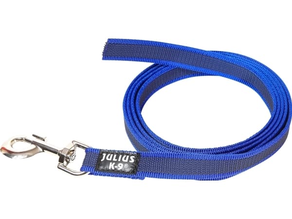 Julius-K9 K9 C&G line, blå/grå 20mm/2m u/håndt