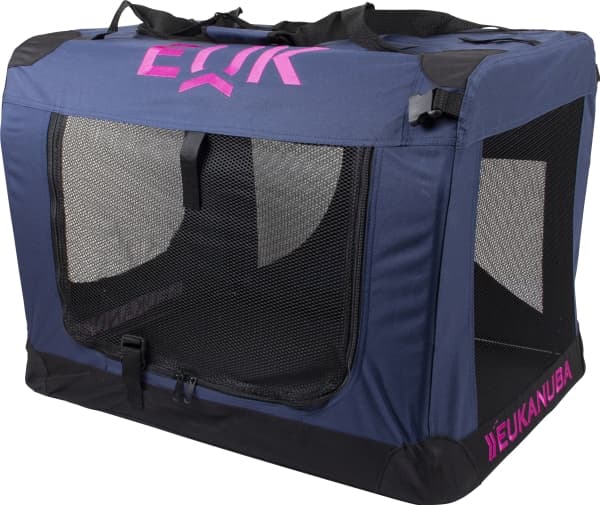 Eukanuba Pet Soft Crate, 49,5x34,5x35 cm, blå/sort S