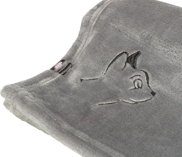 Trixie Nilay blanket, plush, 90 × 70 cm, grey