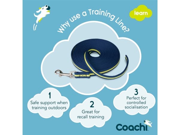 Coachi Training Line Navy & Lime 5m