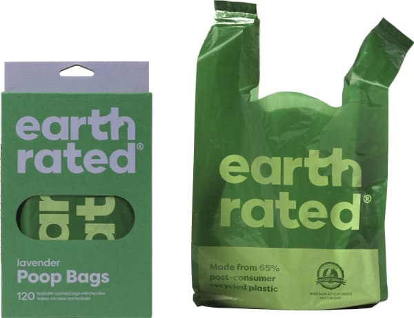 Earth Rated 120 Ympäristöystävälliset pussit kahvoilla, laventeli