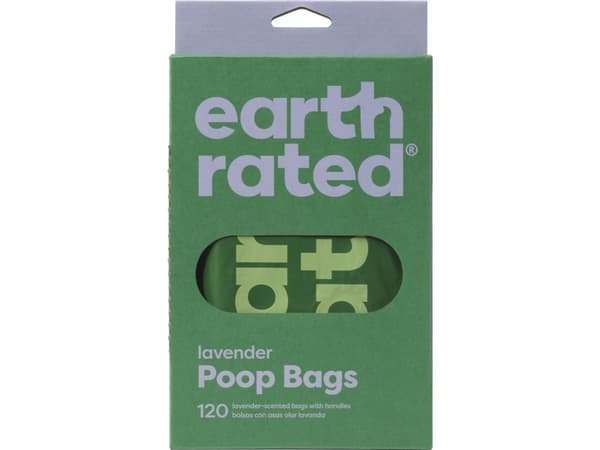 Earth Rated 120 Ympäristöystävälliset pussit kahvoilla, laventeli