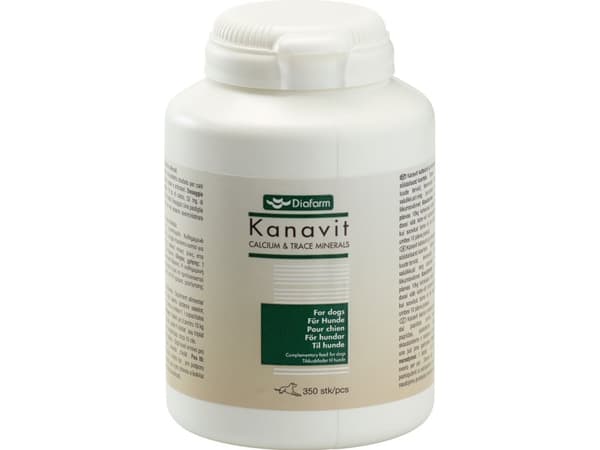 Diafarm Kanavit kalcium &amp; spårmineraler 350 st.