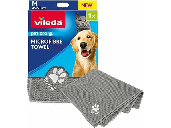 Vileda 172650, Katt, Hund, Mikrofiber, Grå, M, 450 mm, 700 mm