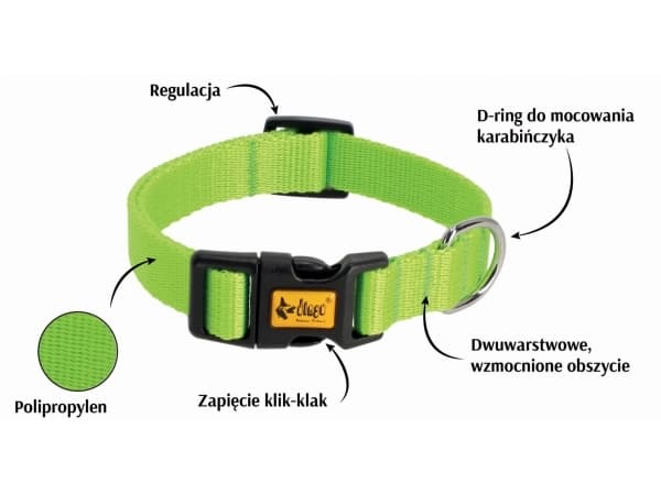 DINGO Energy lila - hundhalsband - 24-39 cm