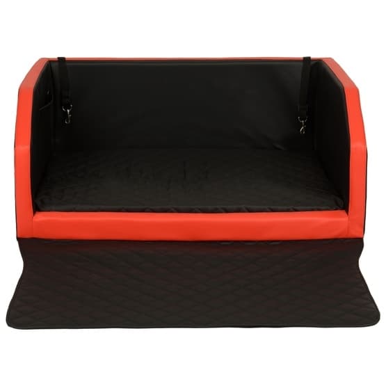 Hundsäng Transport - Karo - 100x70 Cm - Svart/Röd